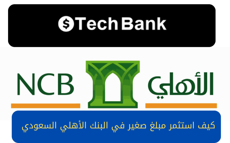 كيف استثمر مبلغ صغير في البنك الأهلي السعودي